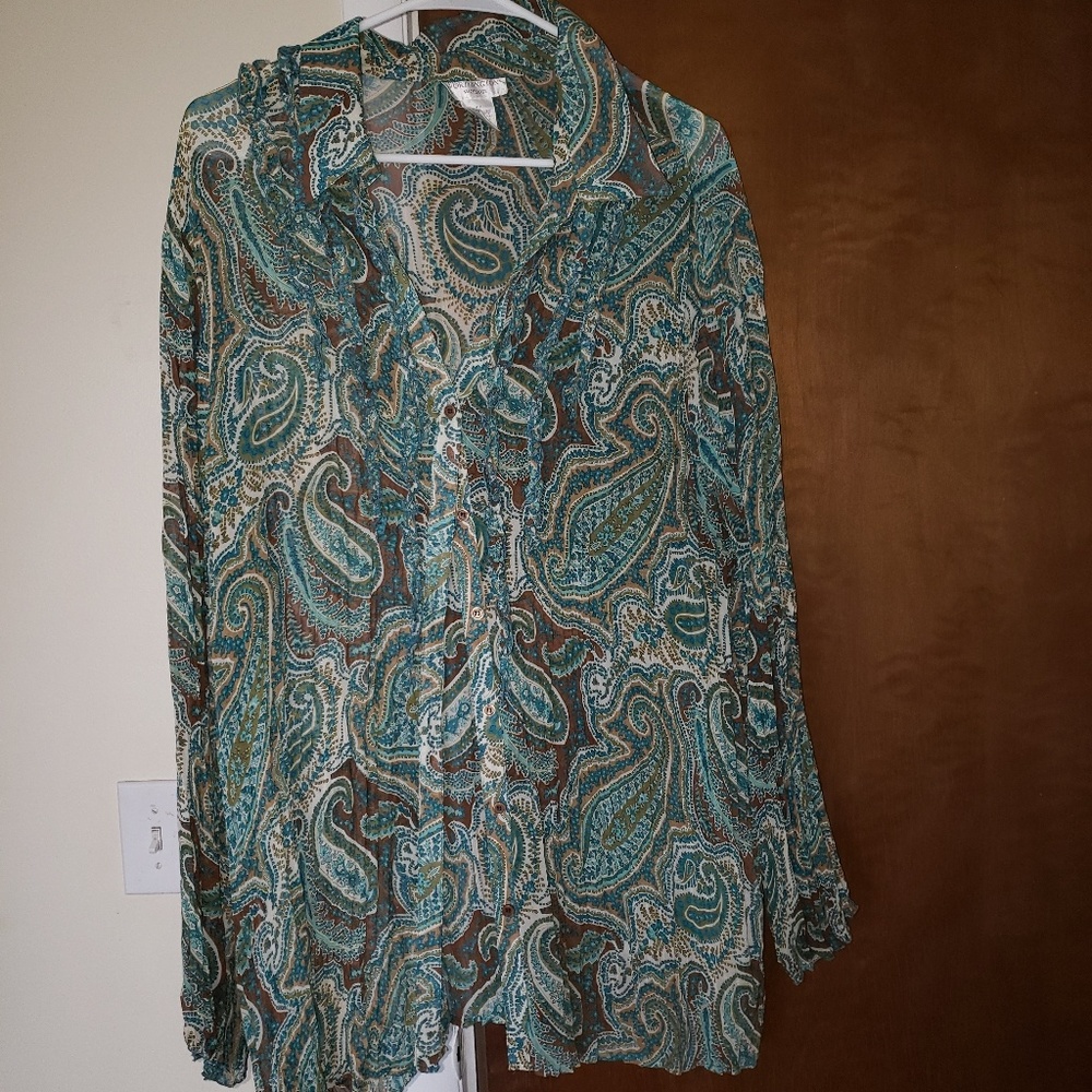 Button down blouse - Picture 2 of 6